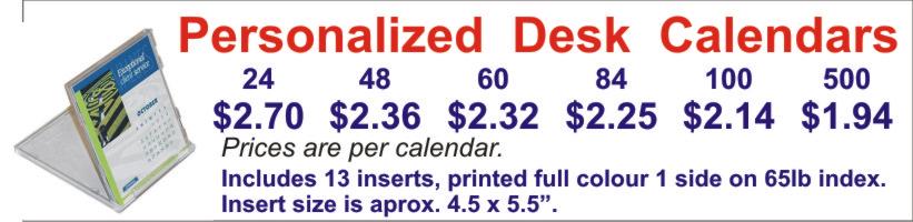 Desk Calendars With Plastic Cases