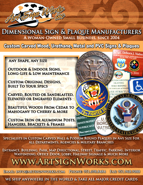 Government signs, government wall plaques, great seals