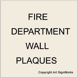 X33501 - Carved Wooden Wall Plaques for Fire Departments