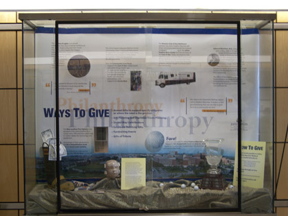 Hopkins Philanthropy Display