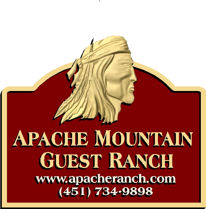 O24043 - Apache Head Ranch Sign