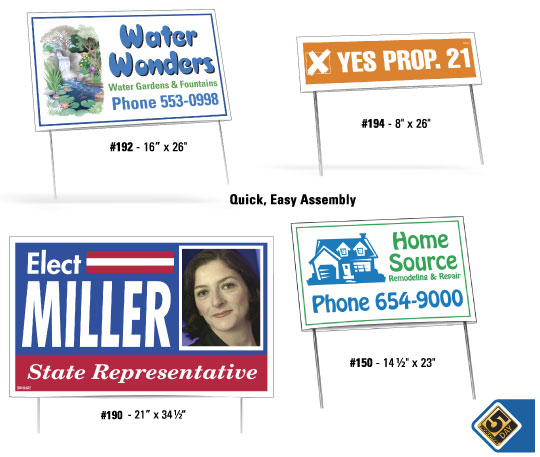Yard and Real Estate Signs