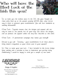 St Patricks Get Lucky Letter