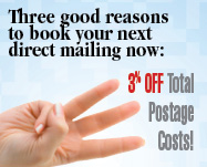 3% discount on mailers with QR codes