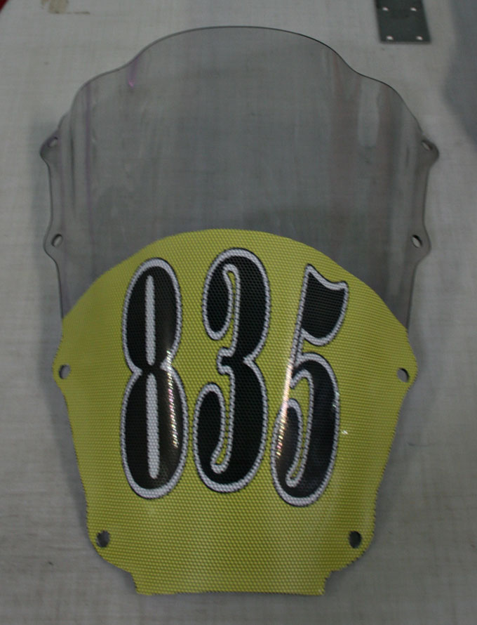 Visor Racing Number
