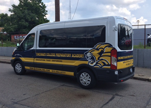 Cincinnati College Prep Academy - Partial Vehicle Wrap