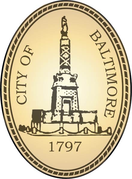 X33020 - Carved Wood Wall Plaque of the Seal of the City of Baltimore