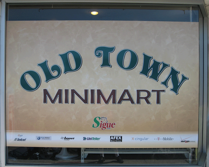 Storefront Digitally Printed Window Graphic