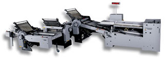 Stahl Folder continuous feed with 2 right angle attachments