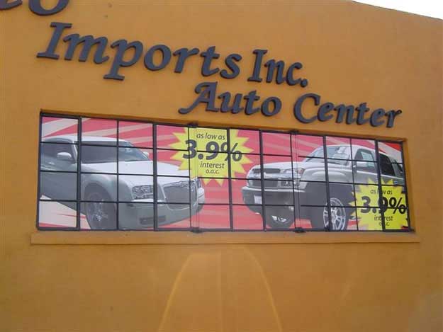 FULL COLOR VINYL ON WINDOW
