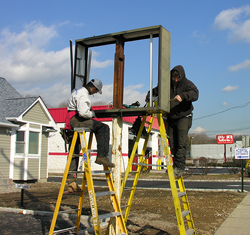 Electrical repairs are made