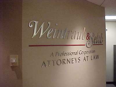 DIMENTIONAL LETTERS IN OFFICE