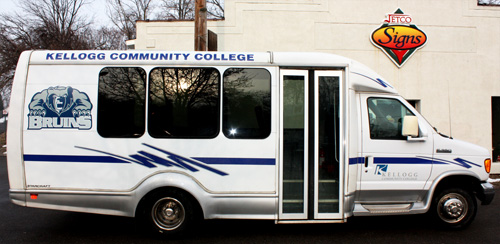 VINYL PRINTS KCC MINIBUS
