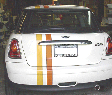 Rear View Custom Stripes