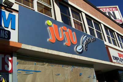 ALUMALITE BACKING W/ 3D LETTERS