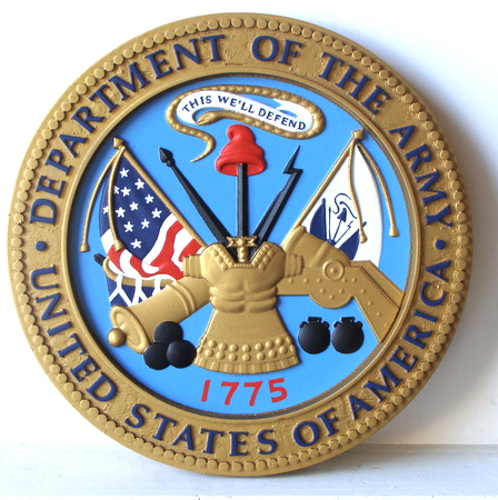 V31705 - Carved US Army Great Seal