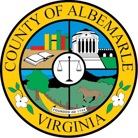 X33305 - Carved Wood Wall Plaque of the Seal of Albemarle County, Virginia