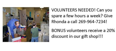 VOLUNTEERS NEEDED!