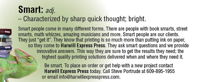 Harwill Express Press, high quality printing, Steve Portrude, Princeton, NJ