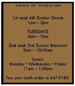 Dining Hours