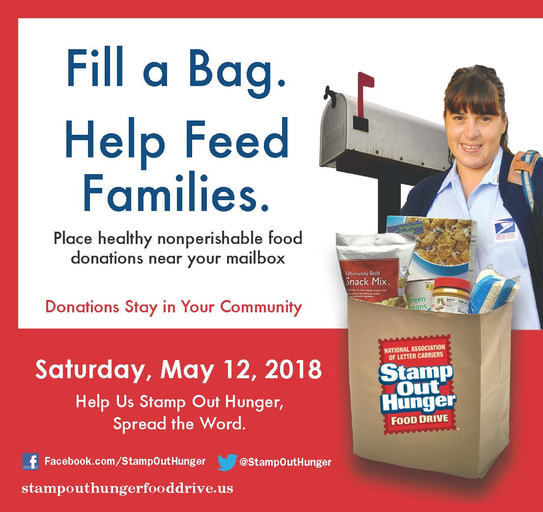 Mail Carriers Coordinate City-Wide Food Drive!