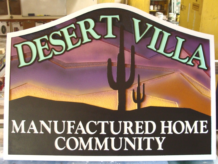 M8023 - CNC Routed and Sandblasted HDU Sign