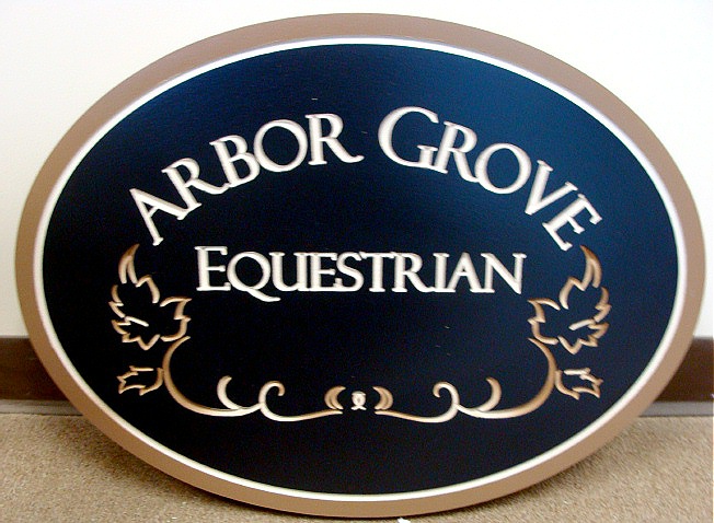 P25004 - Engraved HDU Equestrian Sign