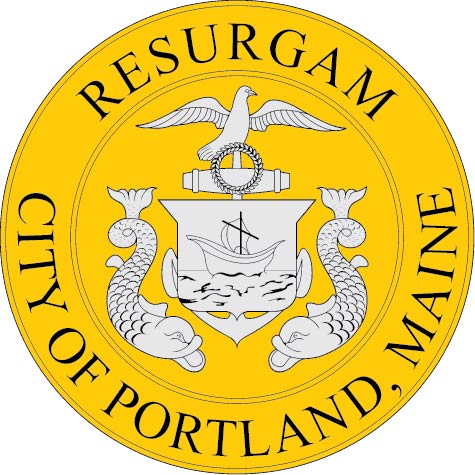 X33138 -  Carved Wood Wall Plaque of the Seal of the City of Portland, Maine