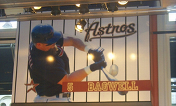Vinyl Graphics for Astros, Jeff Bagwell Image
