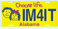 Purchase "Choose Life" License Plates
