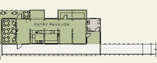 Floor plan of the new Arboretum Center