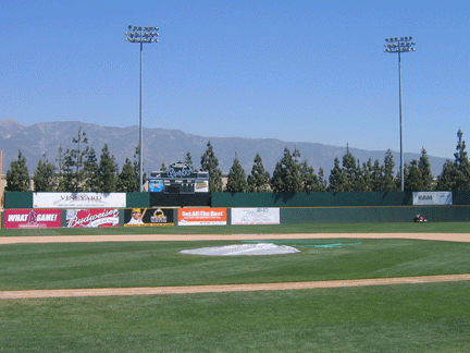 Rancho Cucamunga Quakes Outfield