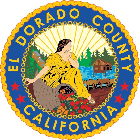 X33350 - Carved Wood Plaque of Seal of El Dorado County, California 