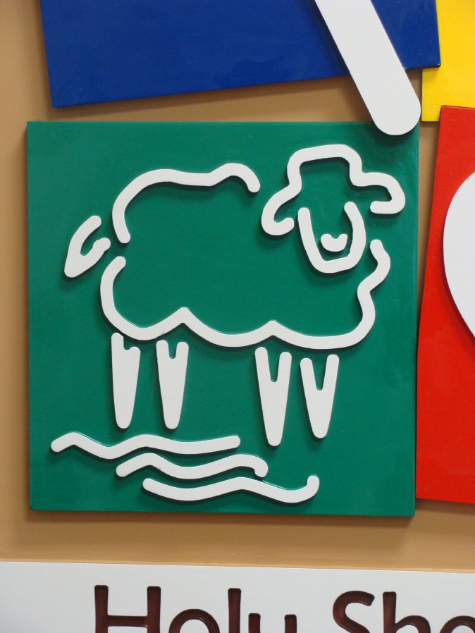 FA15931 - Detail of Christian Pre-School Sign