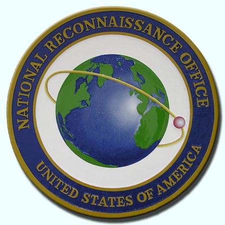 U30400 - National Reconnaisance Office (NRO) Seal Carved Wood Wall Plaque