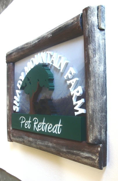 O24093 - Dimensional Farm Sign, Side View