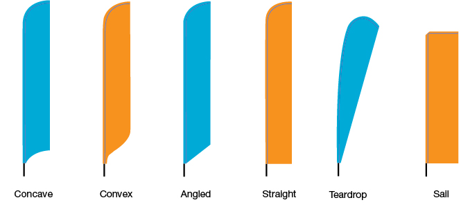 Feather flag graphic