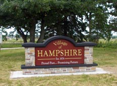 M6734 - Custom Village Entrance Monument Sign