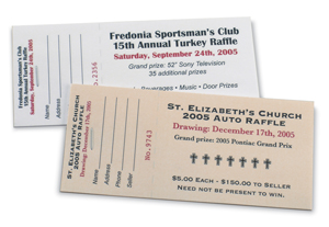 Raffle Tickets/Books