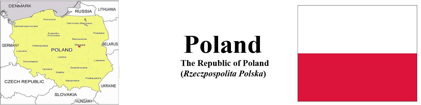 波兰的地图 & 国旗