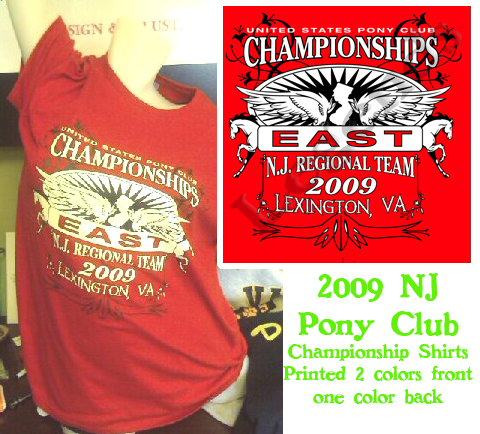 2009 NJ Pony club shirts