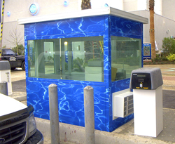Vinyl Graphics for Aquarium Parking Booth