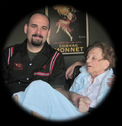 Jeff Veltman with his mother, Ilene