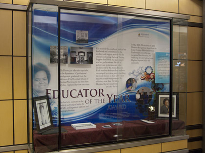 Educator of the Year Award Display
