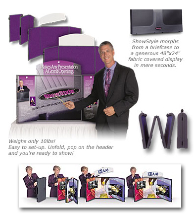 Exhibit Prezenta Show Style Briefcase Presentation System