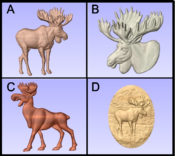 G16199 - Carved Moose