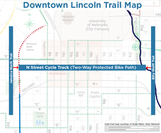 N Street Bikeway Map