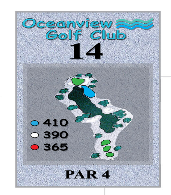 E14430 - Golf Course Tee Sign Made from Granite