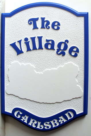 K20109 - Sandblasted HDU Residential Community Entrance Sign