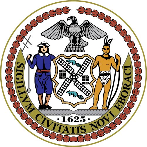 X33111 - Carved Wood Wall Plaque of the Seal for New York City